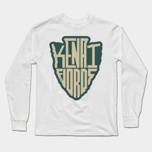 Kenai Fjords National Park name arrowhead Long Sleeve T-Shirt